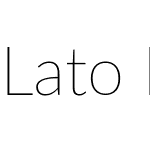 Lato Latin Thin