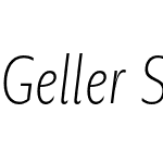 Geller Sans Compressed