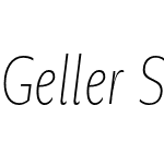 Geller Sans Compressed