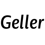 Geller Sans Condensed