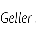 Geller Sans Condensed