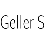 Geller Sans Compressed