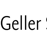 Geller Sans Condensed