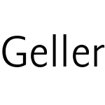 Geller Sans Narrow