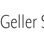 Geller Sans Condensed