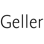 Geller Sans Narrow