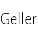 Geller Sans Narrow