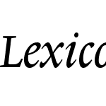 LexiconNo1ItalicA