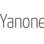 Yanone Kaffeesatz Thin