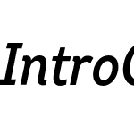 Intro Condensed