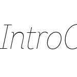 Intro Condensed