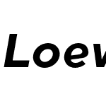 Loew ExtraBold Italic