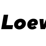 Loew Black Italic