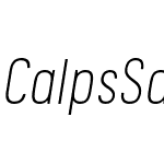 Calps Sans Slim