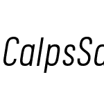 Calps Sans Slim