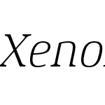 XenoisSerifW01-LightItalic