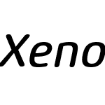 XenoisSoftW01-MediumItalic