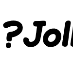 JollyGoodSans-BlackItalic