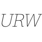 URWTypewriterW01-XLightObl