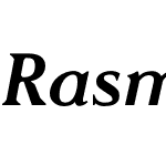 Rasmus italic bold