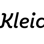 Kleide Medium Italic