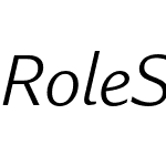 Role Sans Display