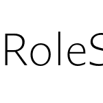 Role Sans Text