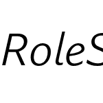 Role Sans Text