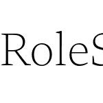 Role Serif Text