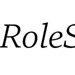 Role Serif Text