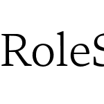 Role Serif Text