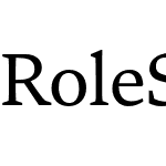 Role Serif Text