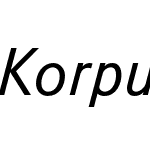 Korpus Sans Pro