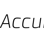 Accura UltraLight Italic