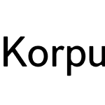 Korpus Grotesk C