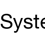 系统字体
