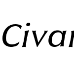 CivaneW01-ExtRegularItalic