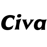 CivaneW01-ExtBoldItalic