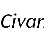 CivaneW01-CondRegularItalic