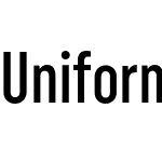 Uniform Extra Condensed