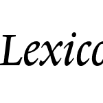 LexiconNo1ItalicA