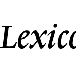 LexiconNo1ItalicB