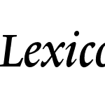 LexiconNo2ItalicB