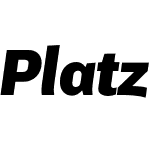 Platz Grotesk Italic