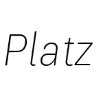 Platz Grotesk Oblique