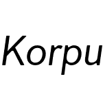 Korpus Grotesk