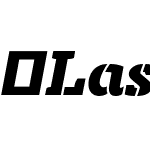 LaskiSlabStencil-BlackItalic