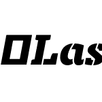 LaskiSlabStencil-BlackItalic