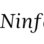 NinfaSerifW03-BookItalic