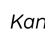 KanaSans-Italic